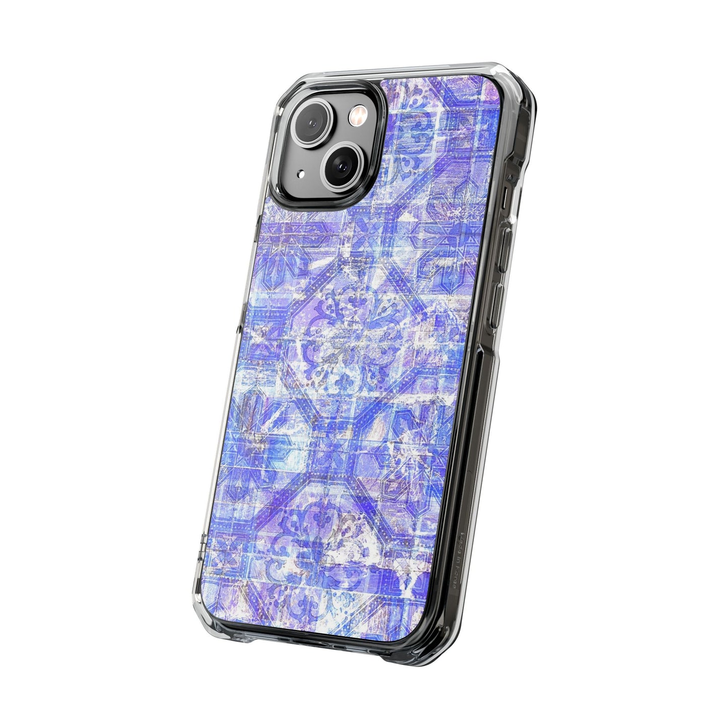 Magnetic BlueVintage Clear Impact Case