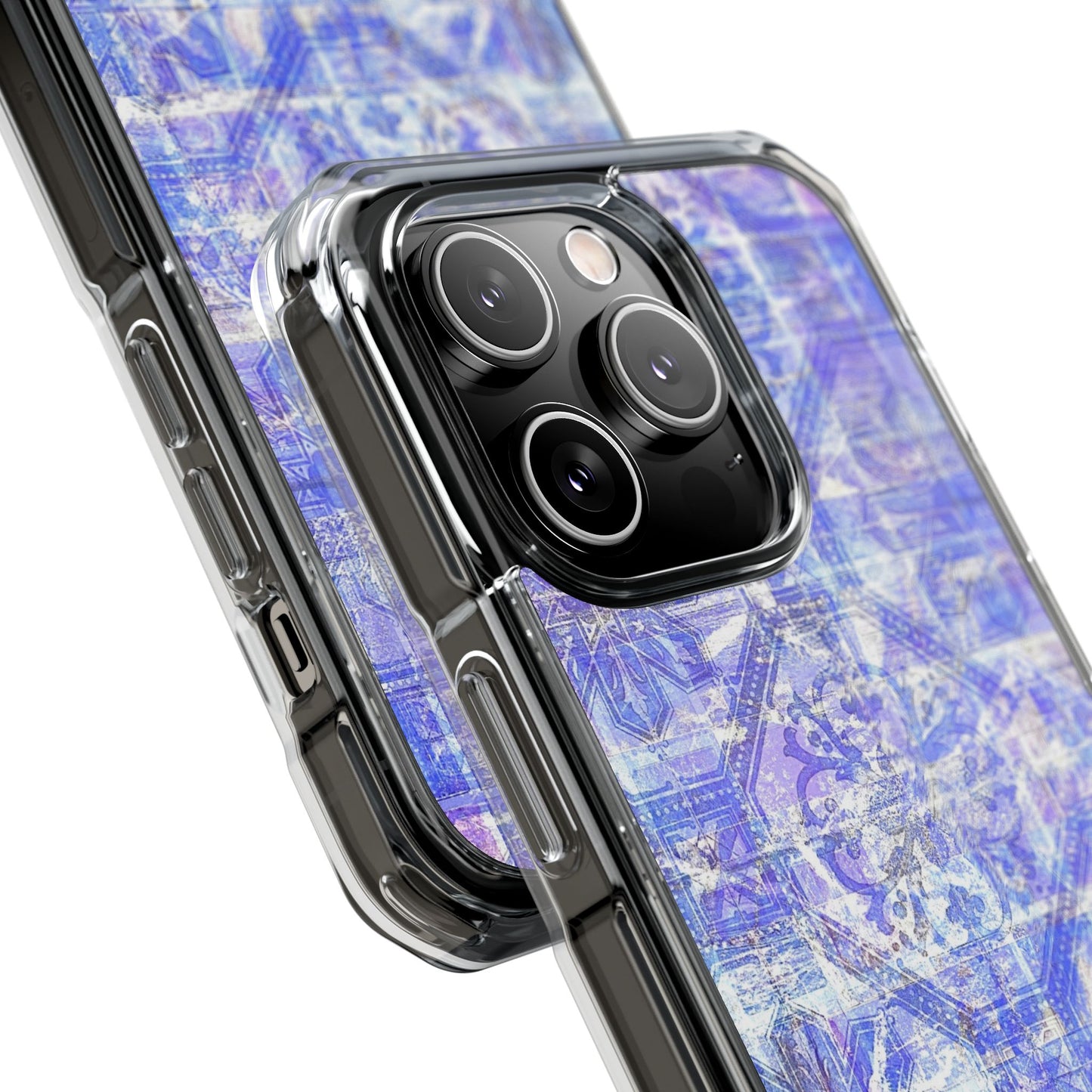 Magnetic BlueVintage Clear Impact Case