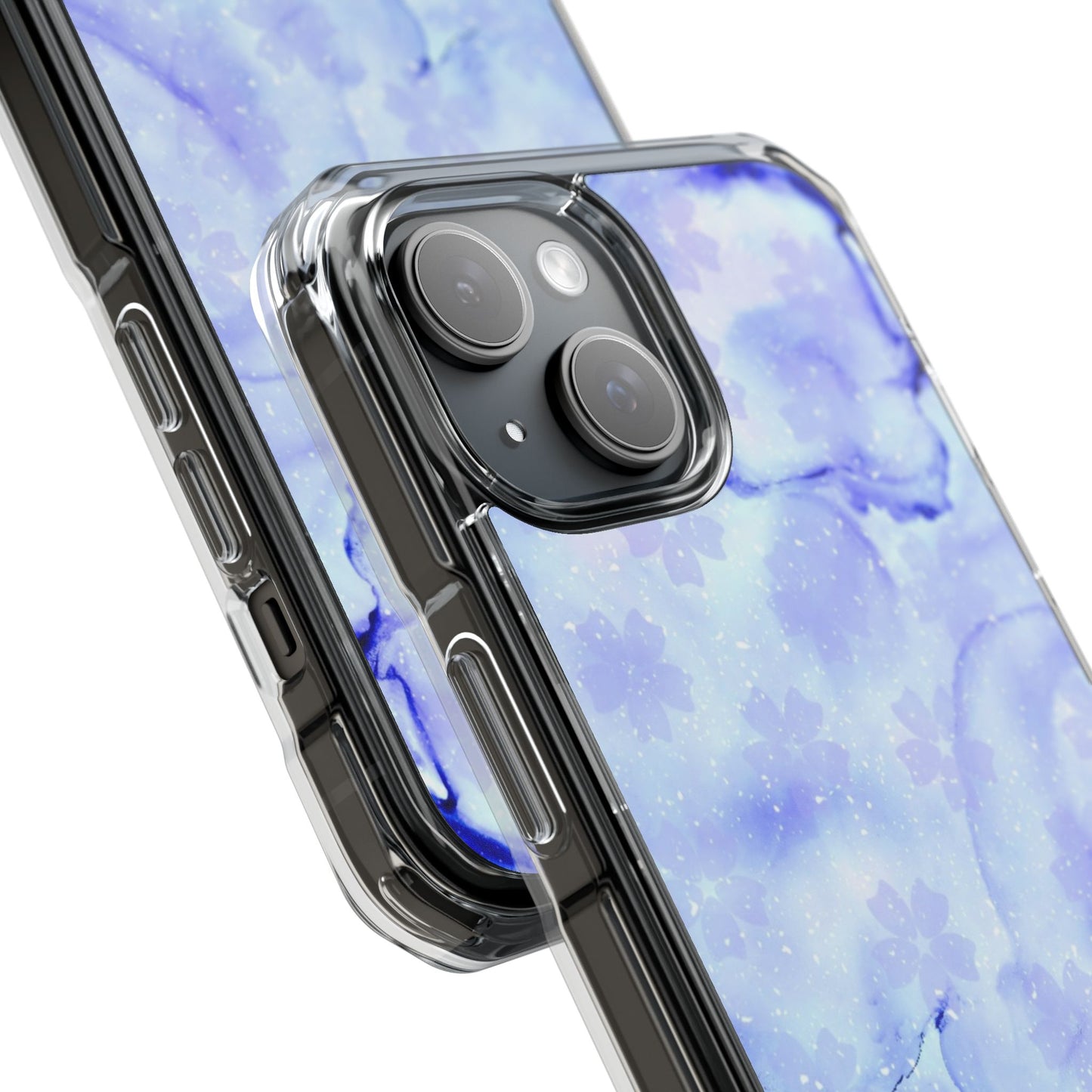 Lavendel Artsy Petal Bloom Magnetic Clear Impact Case