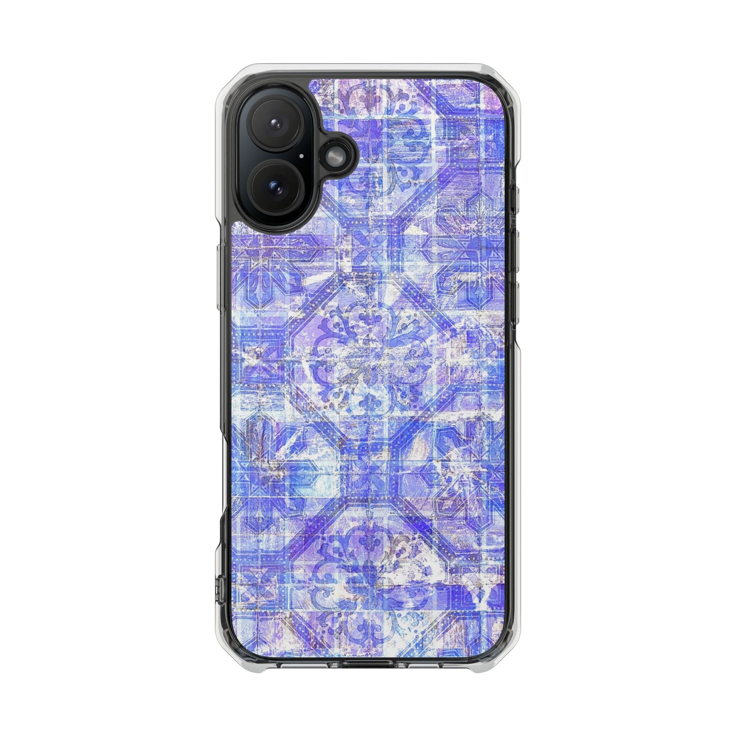 Magnetic BlueVintage Clear Impact Case
