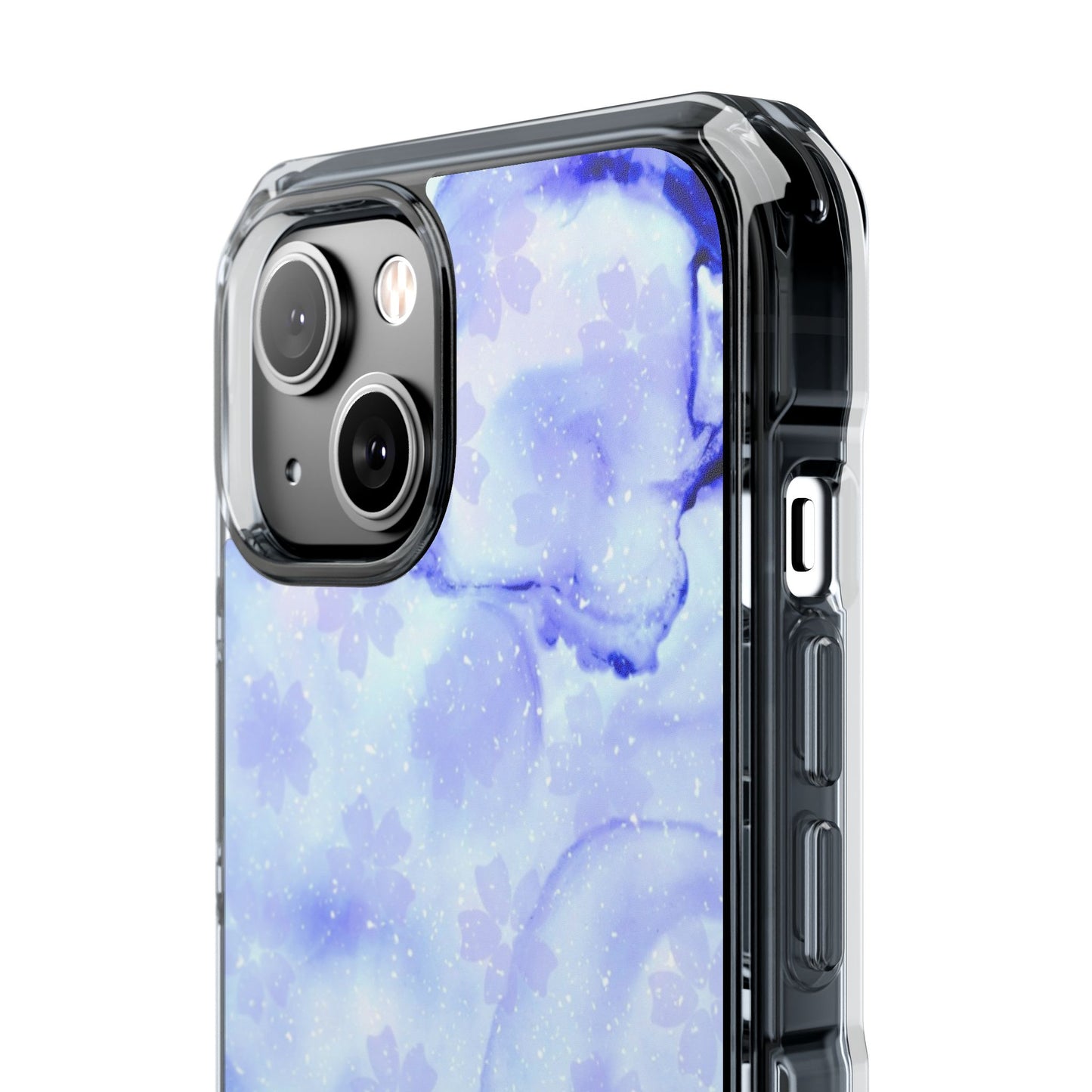 Lavendel Artsy Petal Bloom Magnetic Clear Impact Case