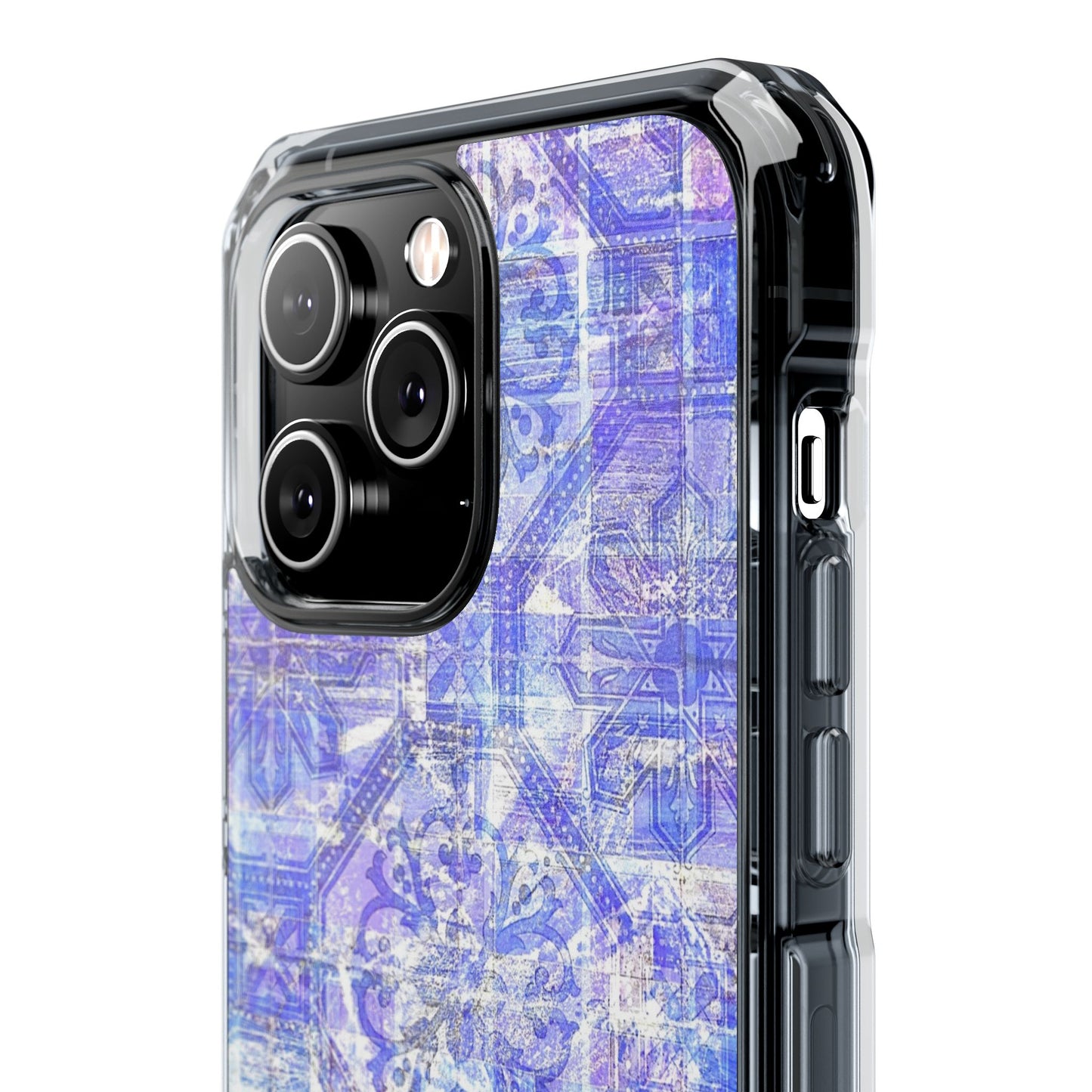 Magnetic BlueVintage Clear Impact Case