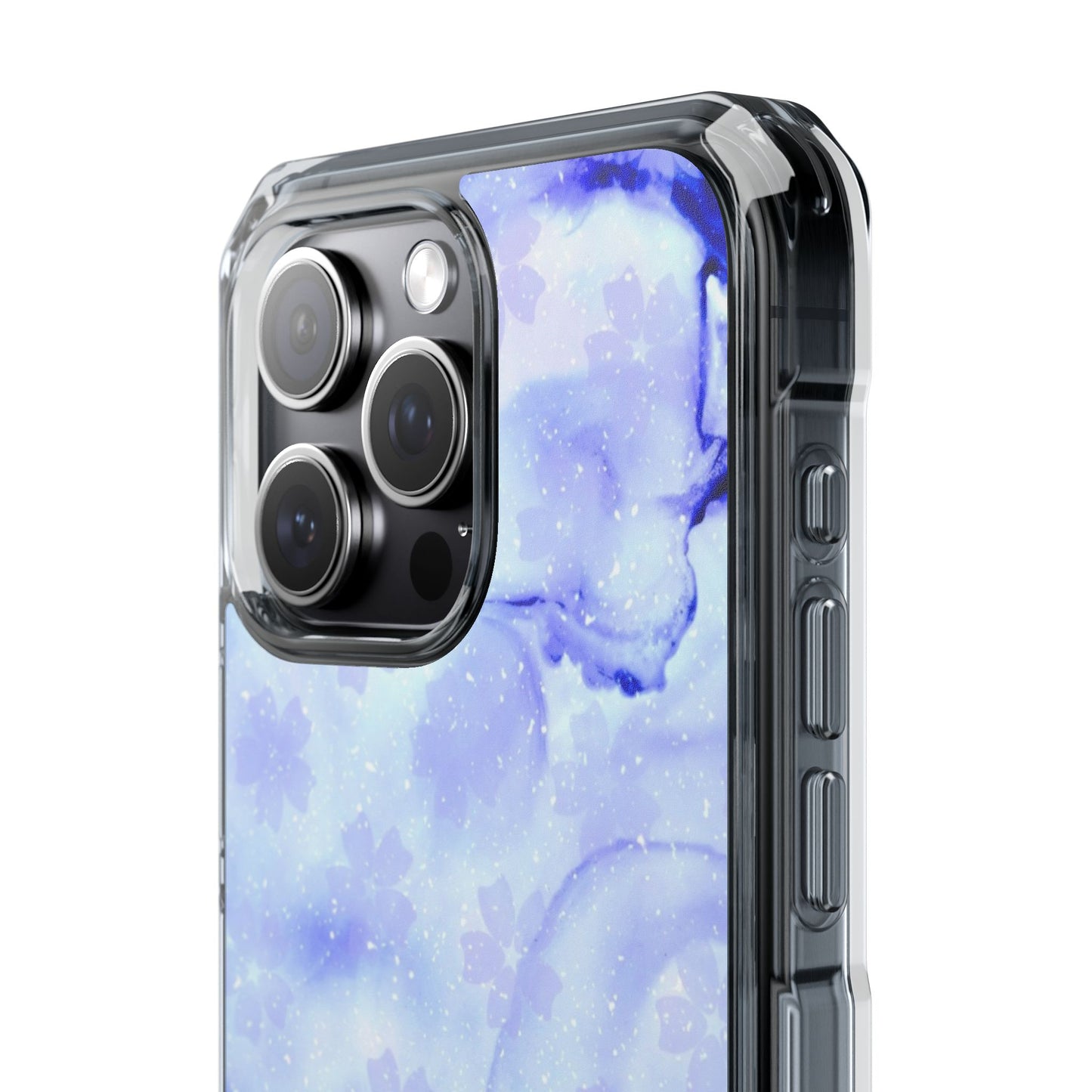Lavendel Artsy Petal Bloom Magnetic Clear Impact Case