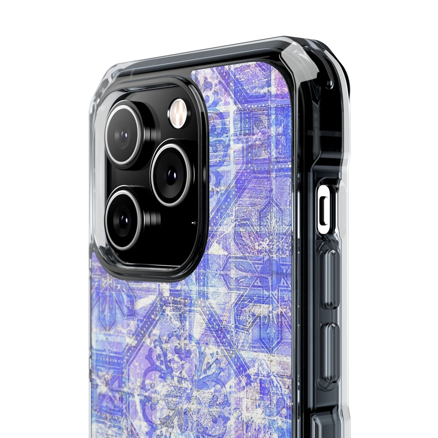 Magnetic BlueVintage Clear Impact Case