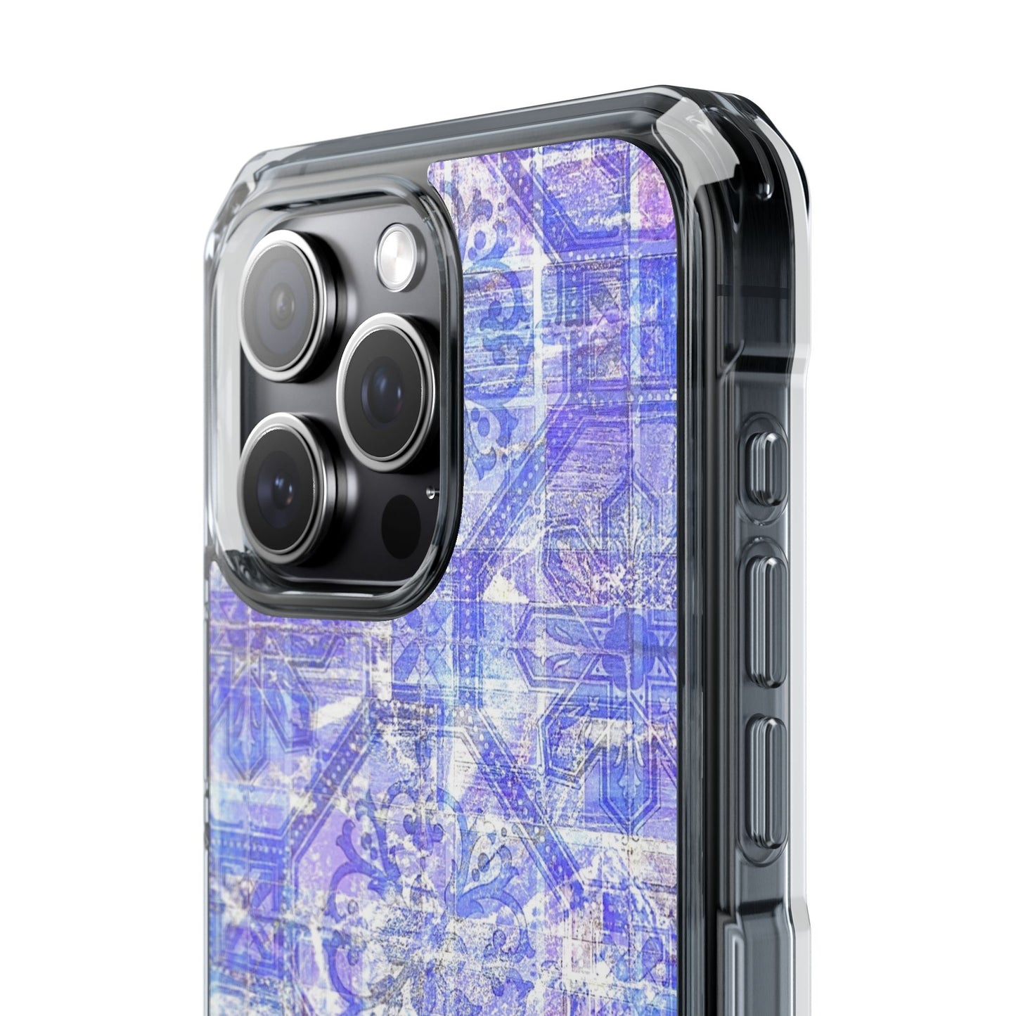 Magnetic BlueVintage Clear Impact Case