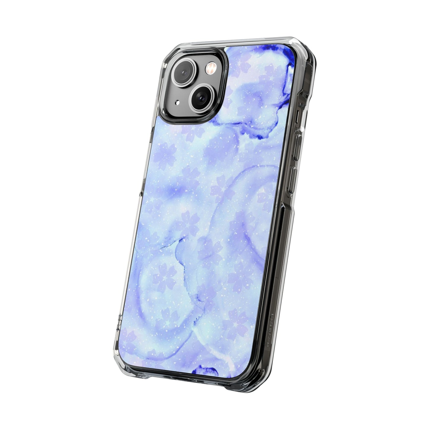 Lavendel Artsy Petal Bloom Magnetic Clear Impact Case