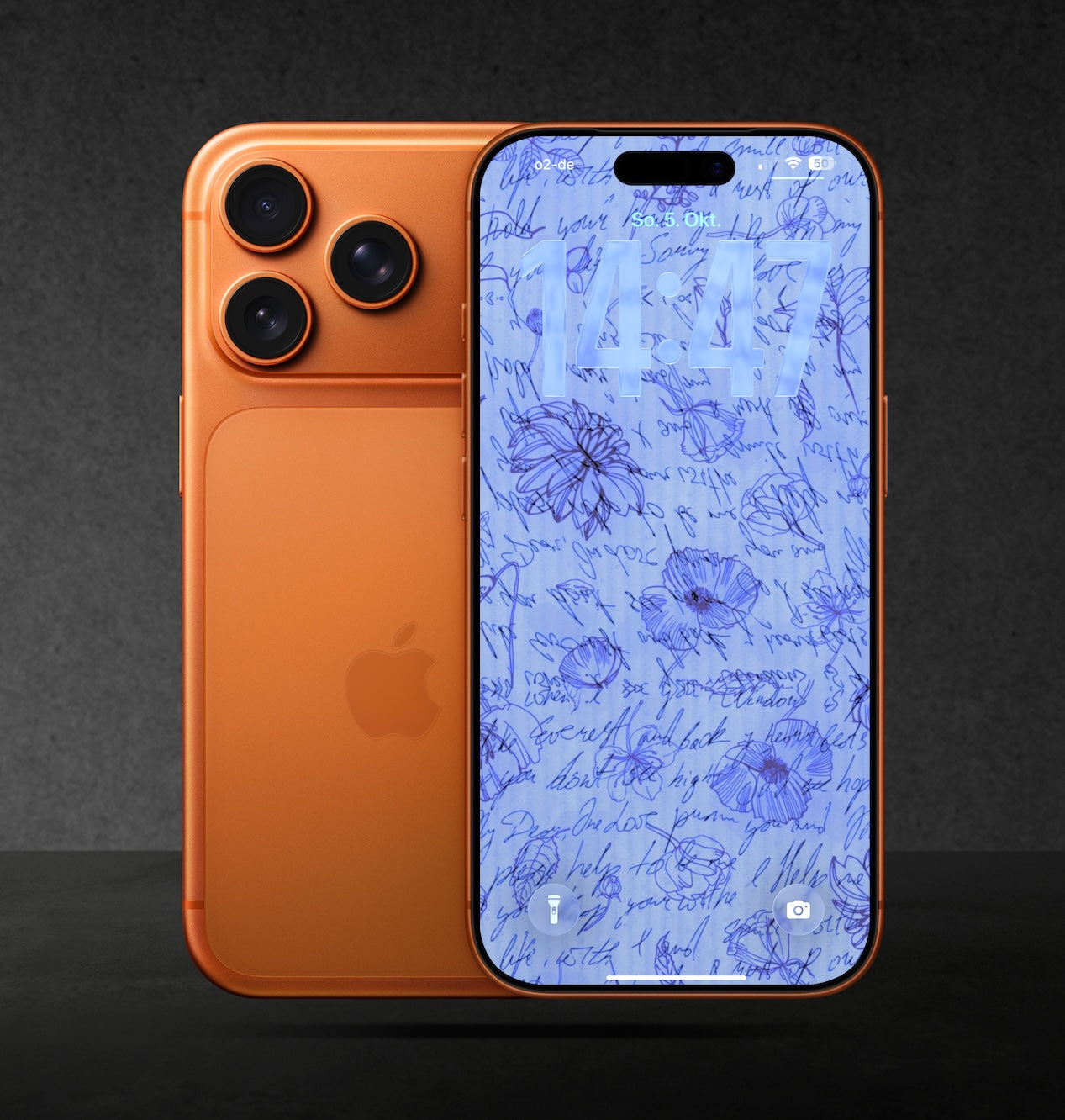 Floral Digital Lockscreen Wallpaper Phone Bundle