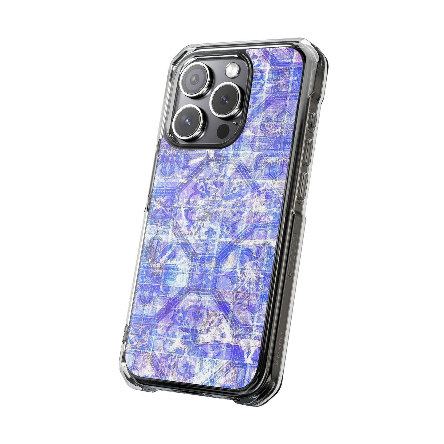 Magnetic BlueVintage Clear Impact Case