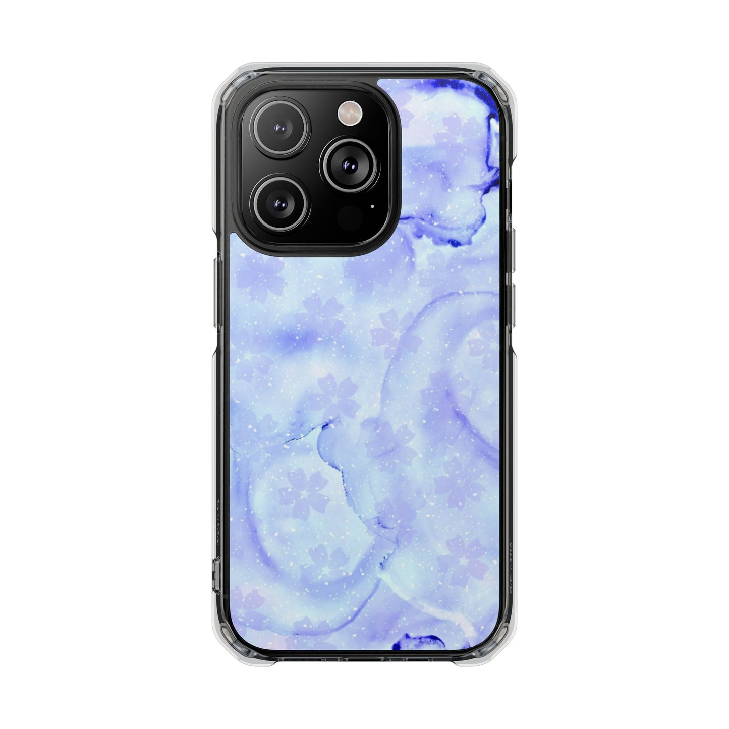 Lavendel Artsy Petal Bloom Magnetic Clear Impact Case