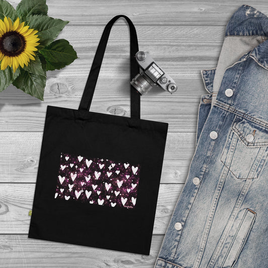 Cuty Hearts Organic Cotton Tote Bag