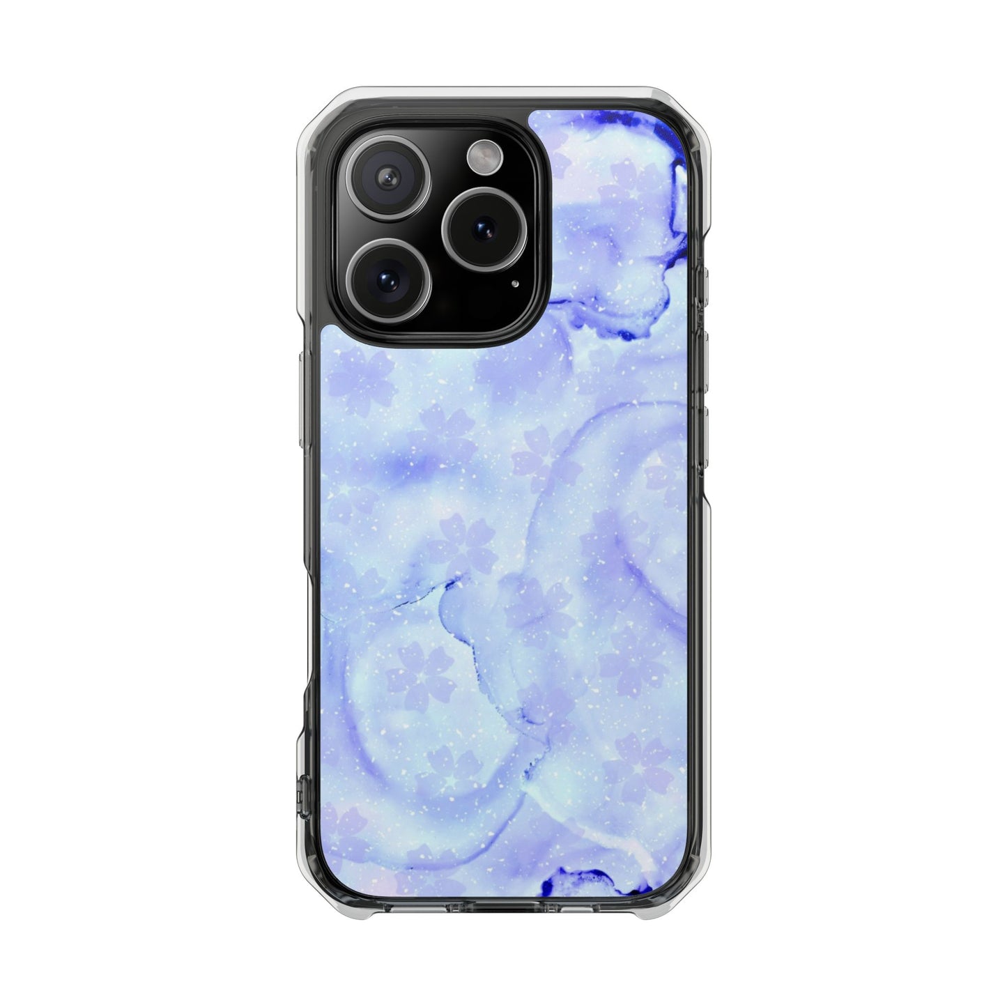 Lavendel Artsy Petal Bloom Magnetic Clear Impact Case