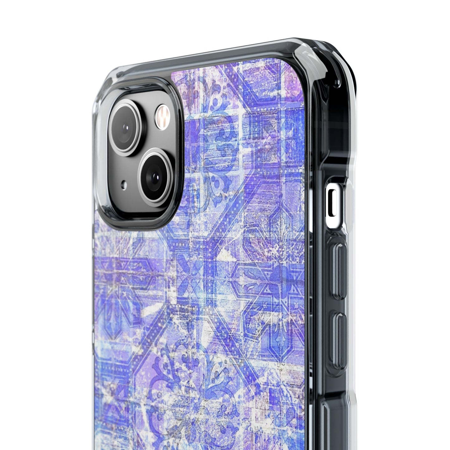Magnetic BlueVintage Clear Impact Case