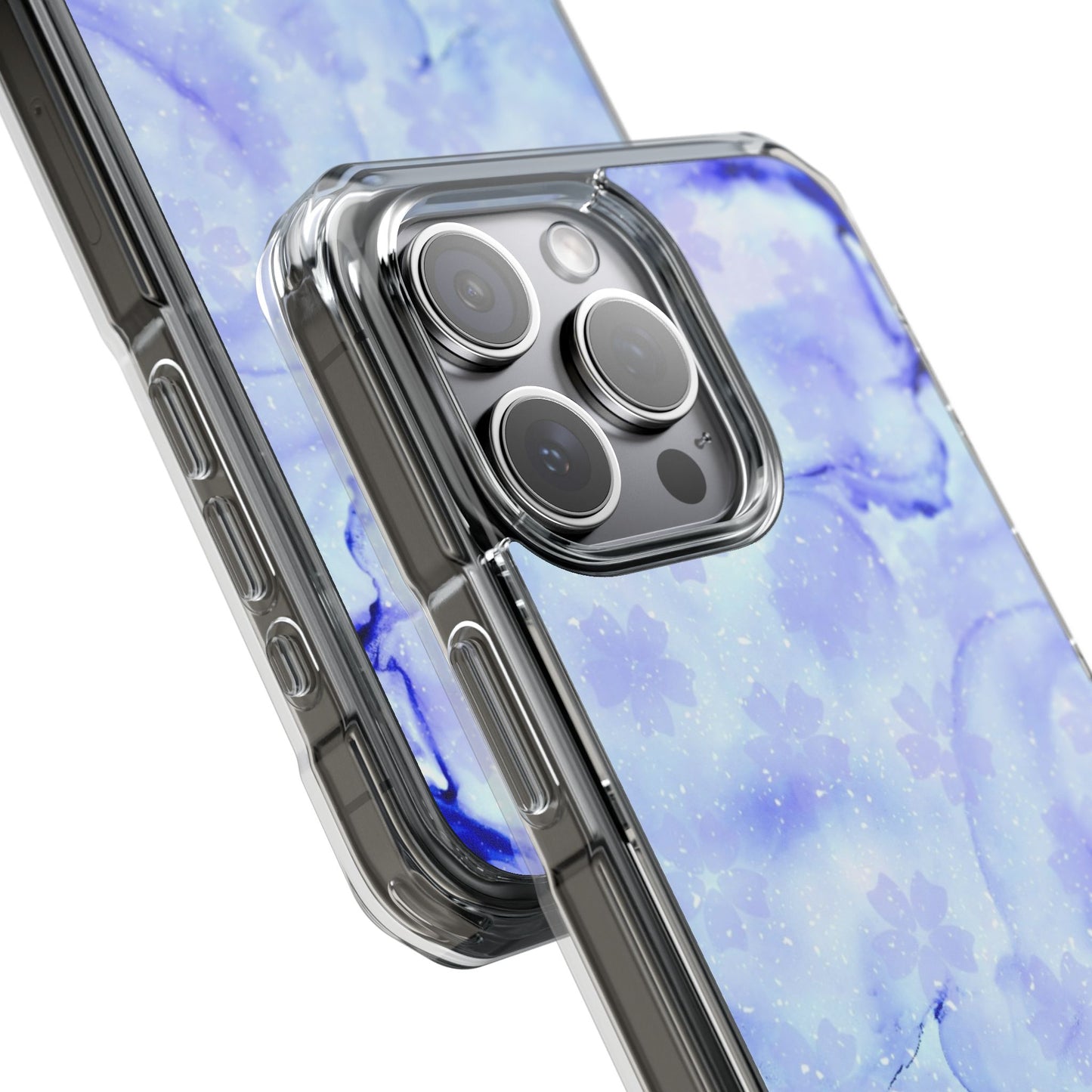 Lavendel Artsy Petal Bloom Magnetic Clear Impact Case