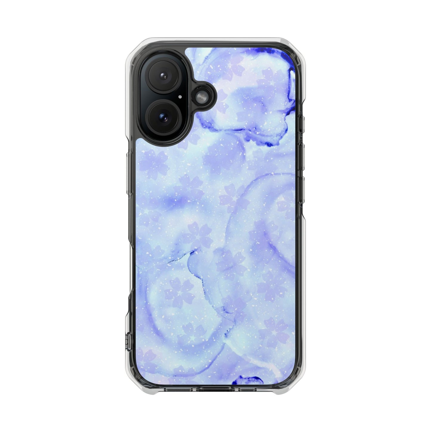 Lavendel Artsy Petal Bloom Magnetic Clear Impact Case
