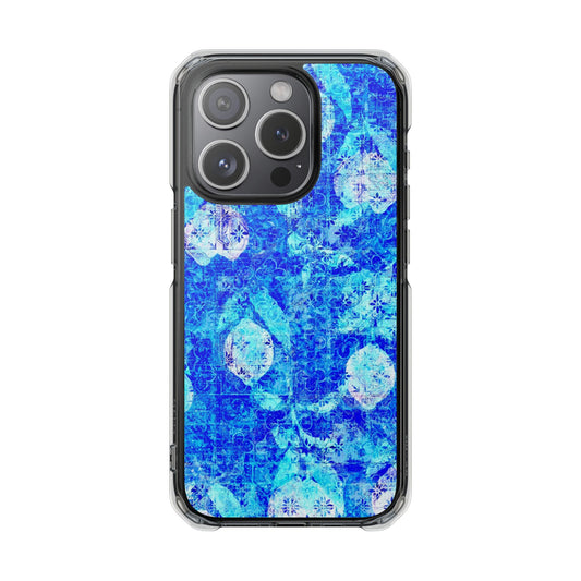 Citrus Mediterran Vintage MagSafe Clear Impact iPhone Case