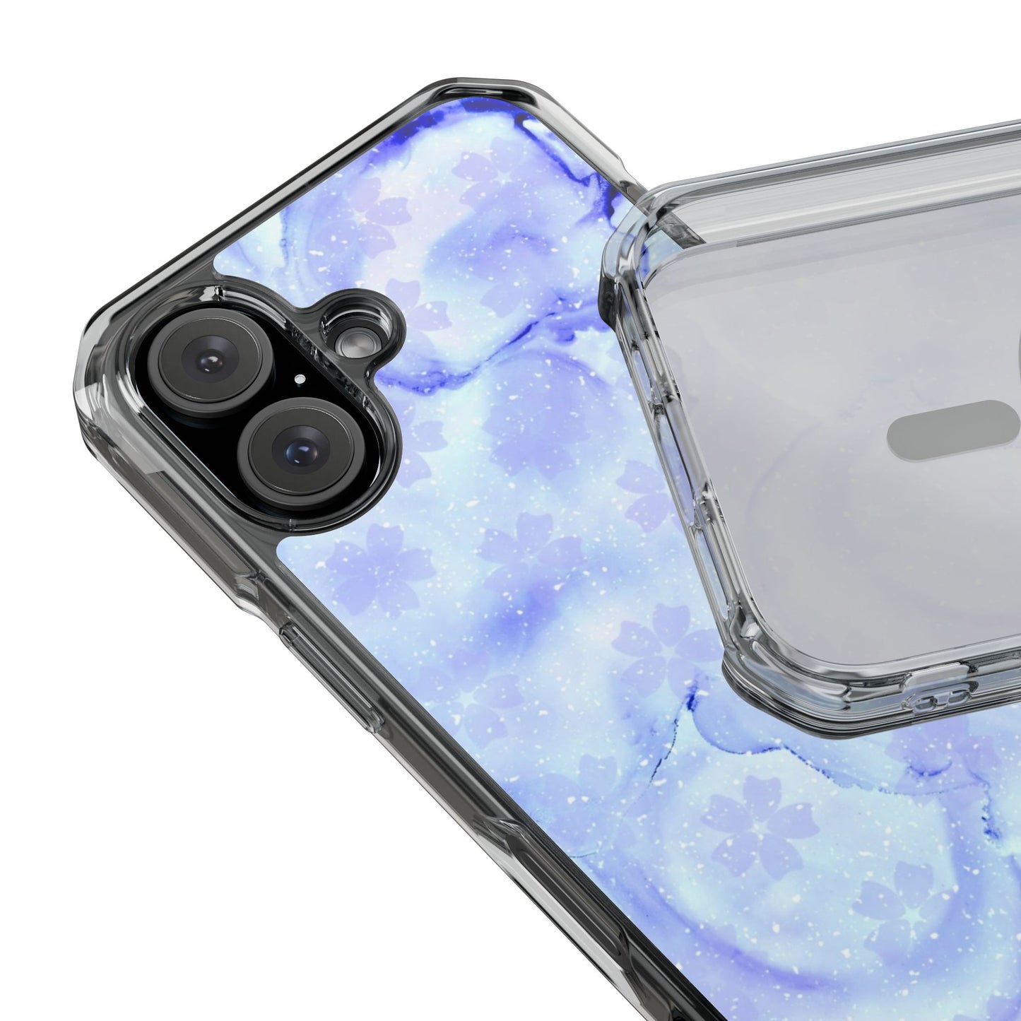 Lavendel Artsy Petal Bloom Magnetic Clear Impact Case