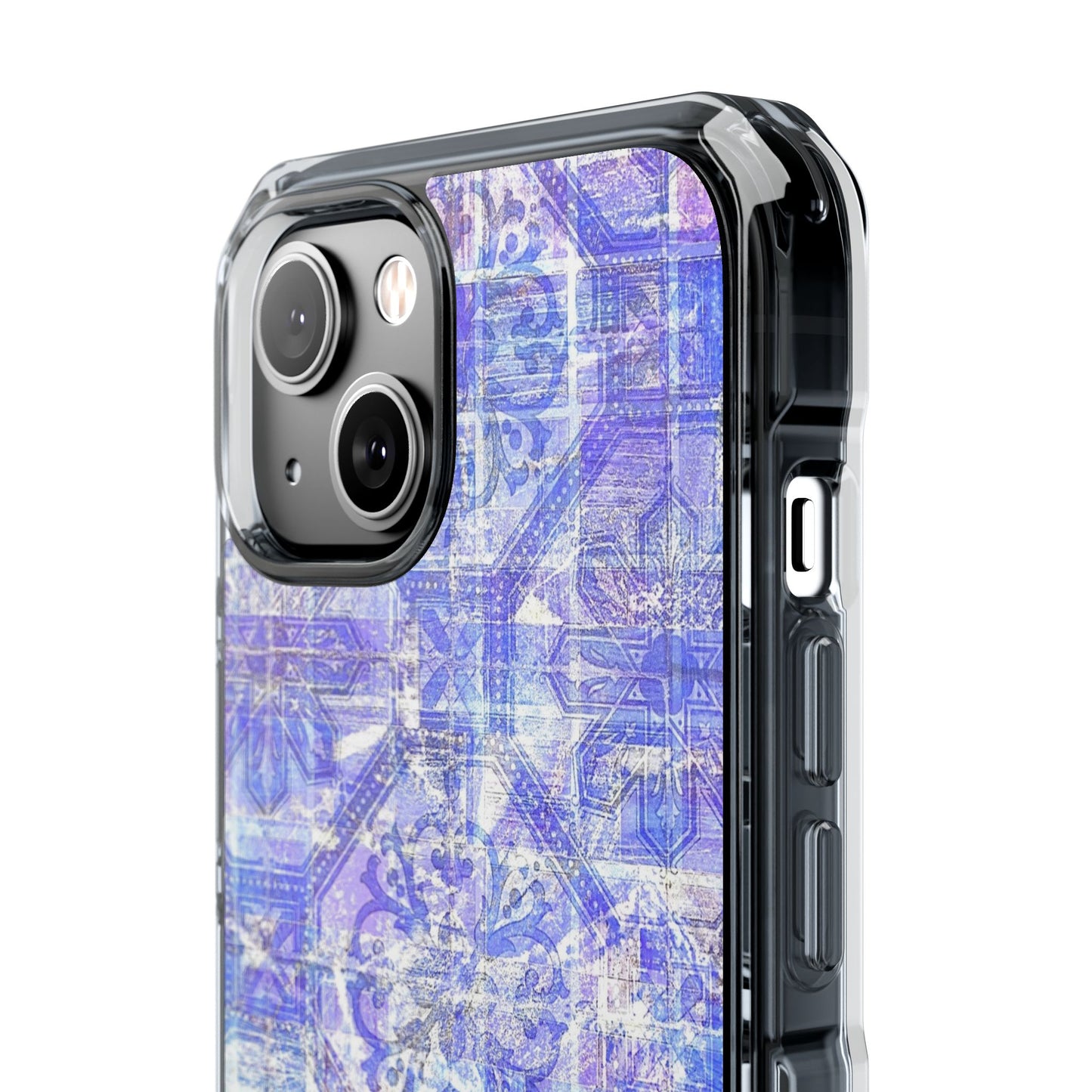 Magnetic BlueVintage Clear Impact Case