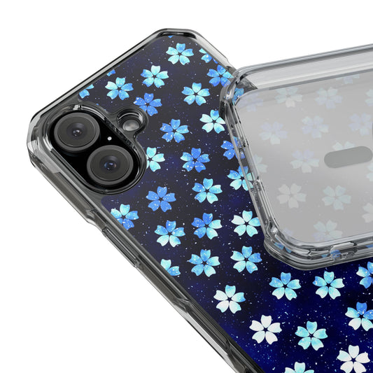 Blue Petal Sky Magnetic Clear Impact Case