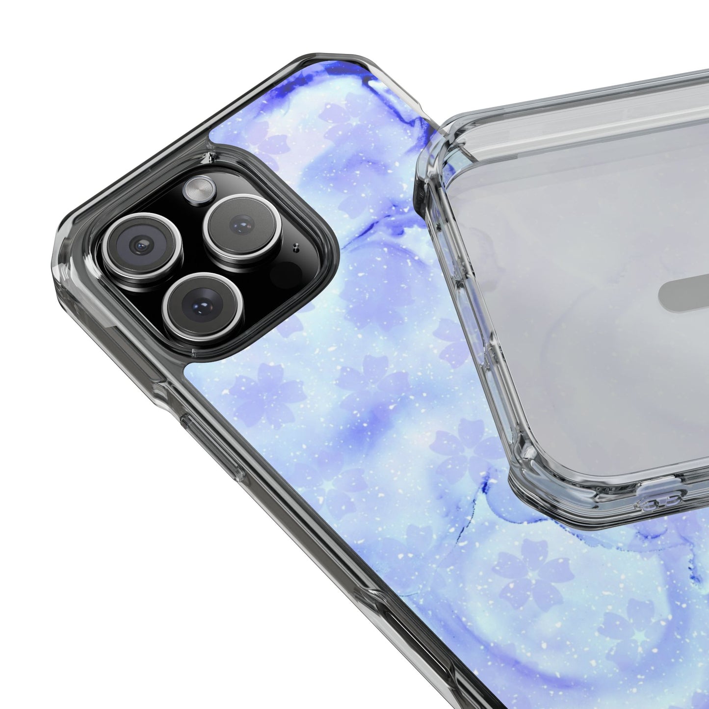 Lavendel Artsy Petal Bloom Magnetic Clear Impact Case