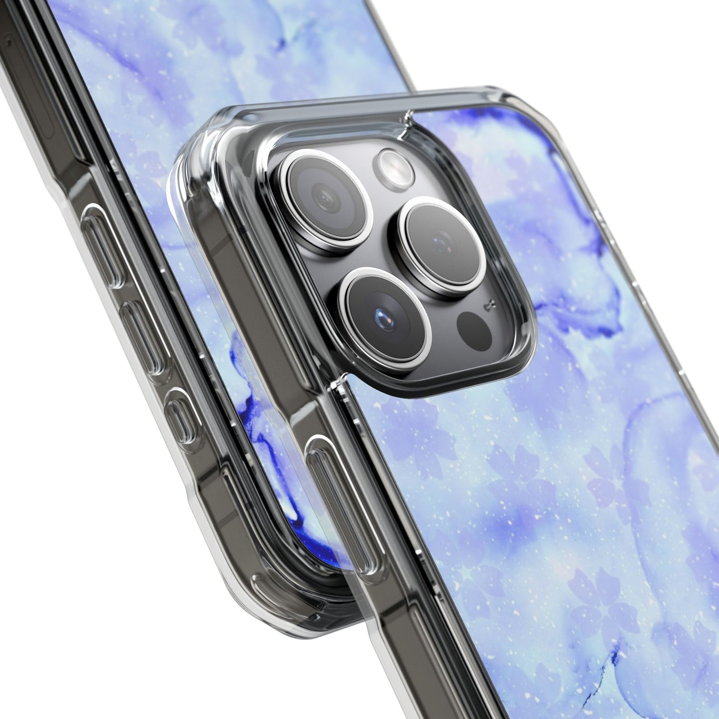 Lavendel Artsy Petal Bloom Magnetic Clear Impact Case