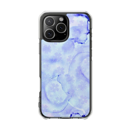 Lavendel Artsy Petal Bloom Magnetic Clear Impact Case
