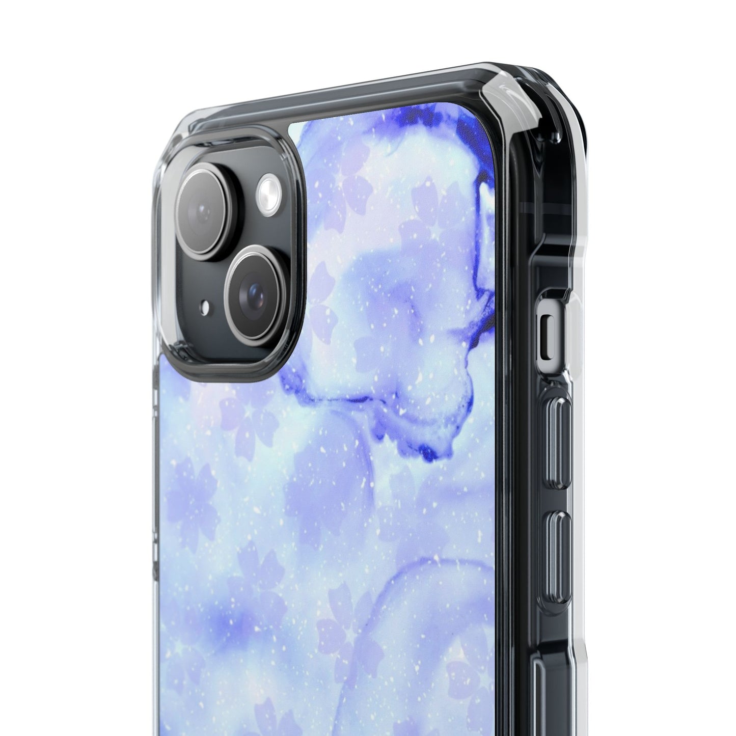 Lavendel Artsy Petal Bloom Magnetic Clear Impact Case
