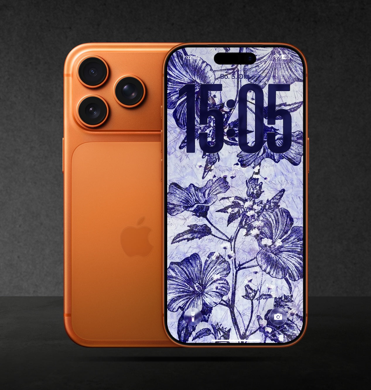 Floral Digital Lockscreen Wallpaper Phone Bundle