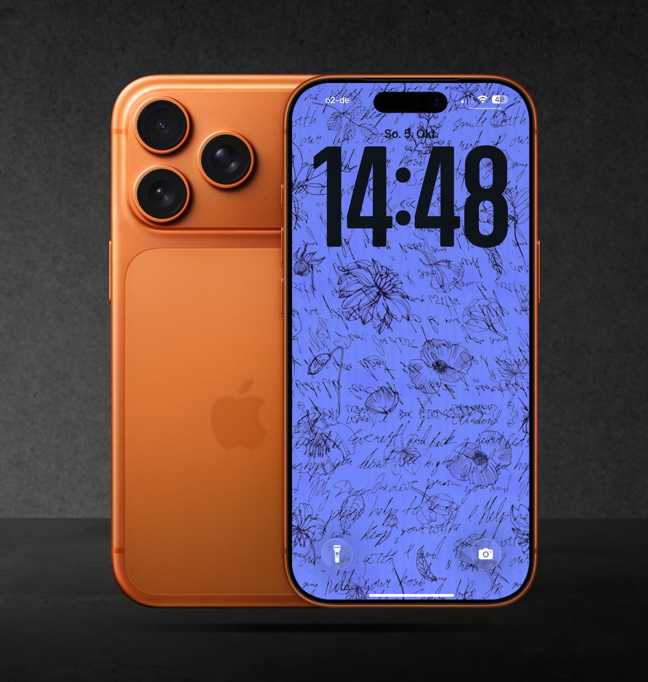 Floral Digital Lockscreen Wallpaper Phone Bundle