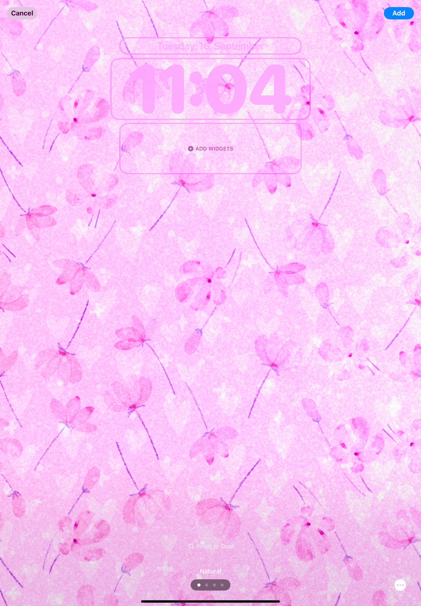 4x Cozy Floral Lockscreen Wallpapers