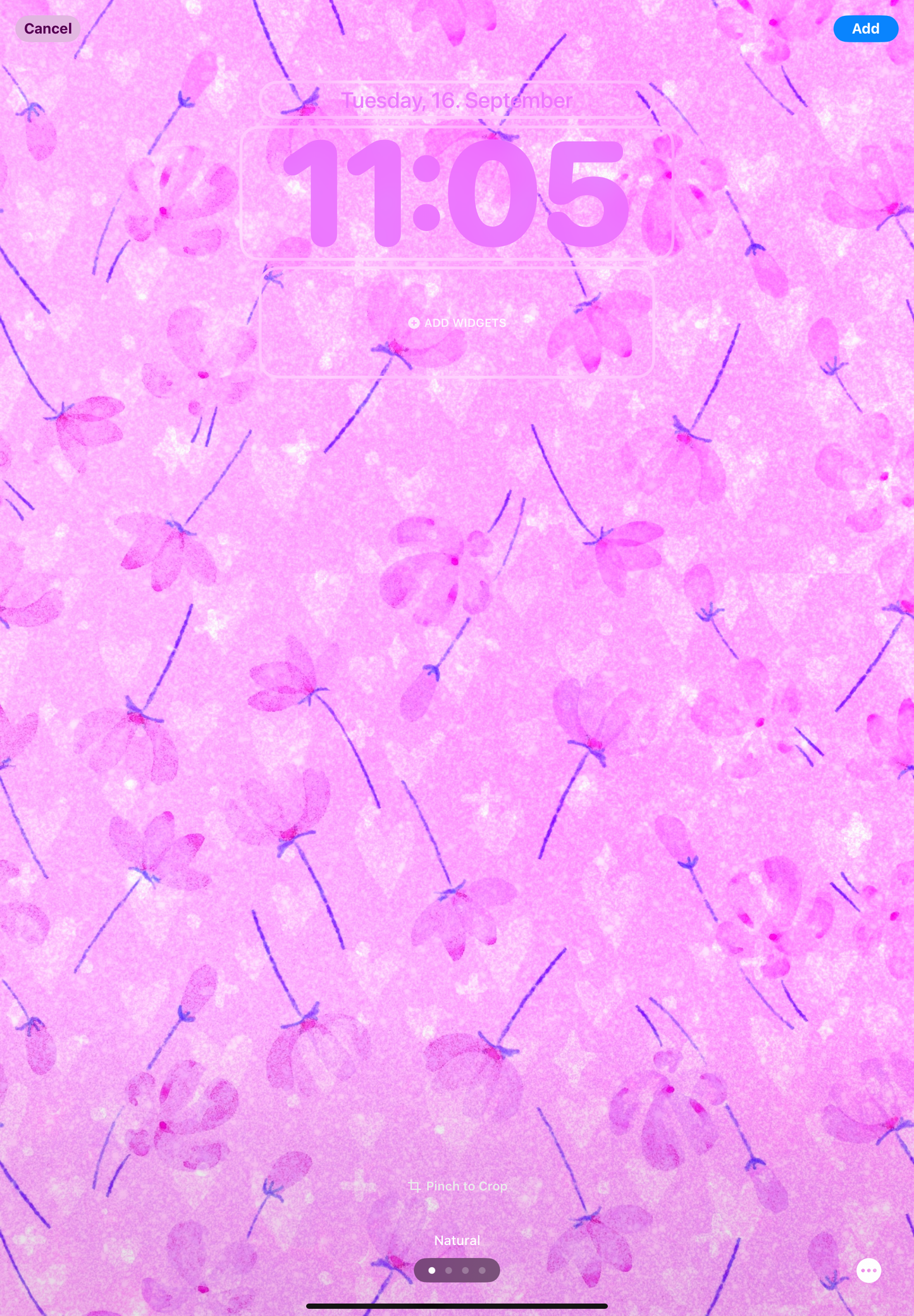 4x Cozy Floral Lockscreen Wallpapers